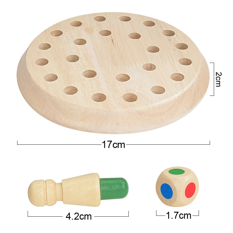 Wooden Memory Match Stick Educational Board Game for Cognitive Ability Kids